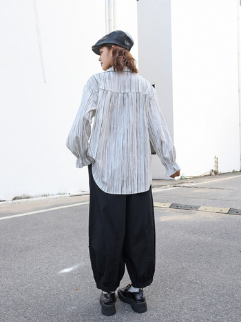 Pantalone japanskog stila, retro jesen, jednobojne, panelno šivanje, uske do gležnja