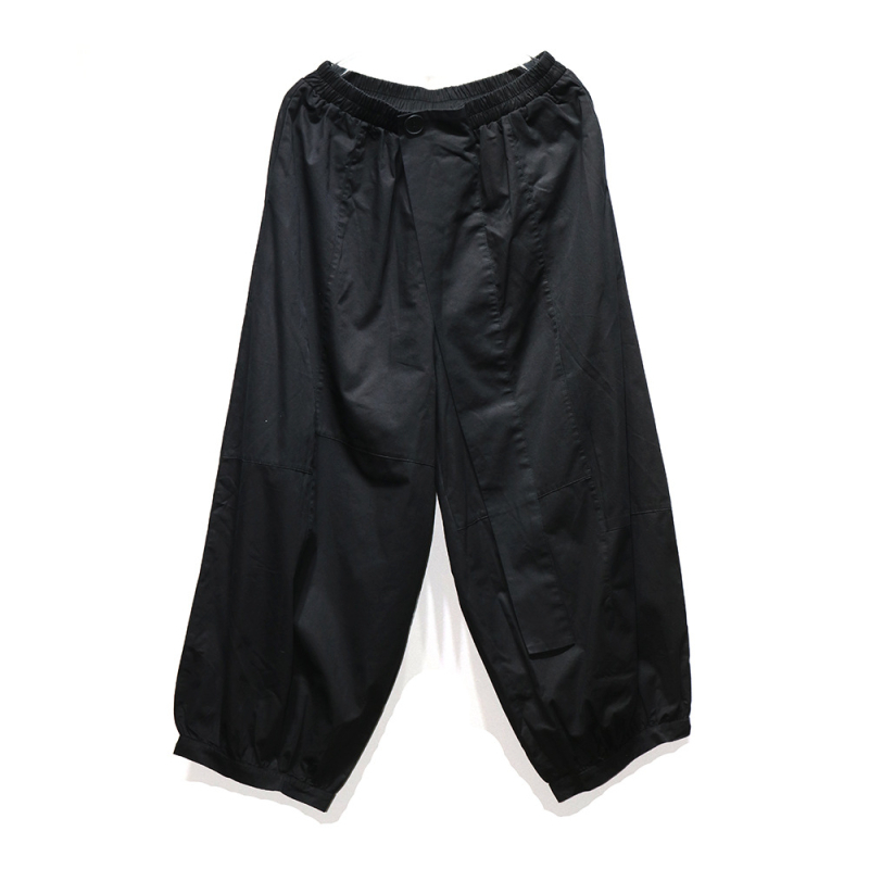 Pantalone japanskog stila, retro jesen, jednobojne, panelno šivanje, uske do gležnja