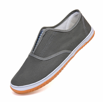 Muške deck tenisice za gradilište, platnene, s potplatom od teleće tetive, niski kroj, protuklizni mekani potplat, slip-on