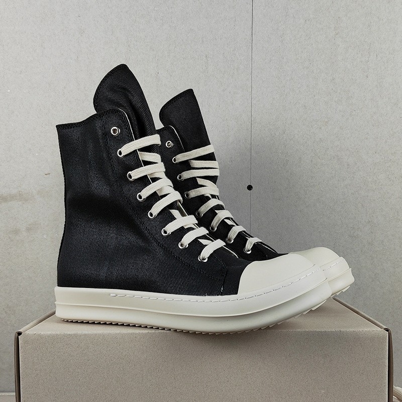 Platnene tenisice s debelim potplatom za povečanje visine, visokim gornjim dijelom, unisex, casual, bočni zatvarač i vezanje
