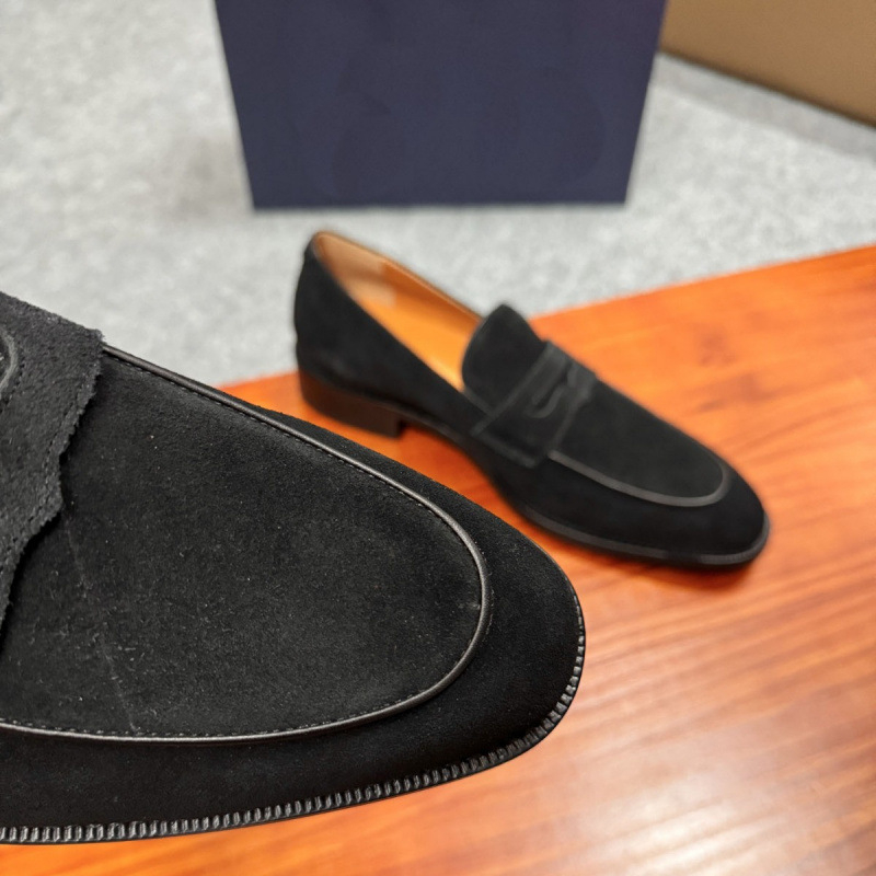 Muške kožne slip-on mokasine s sjajnim završetkom – klasičan britanski stil, casual poslovne cipele