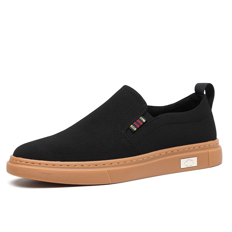 Muške tenisice od platna, bez vezivanja, slip-on, proljeće 2025, prozračne, casual, protuklizne, antibakterijske, bez mirisa