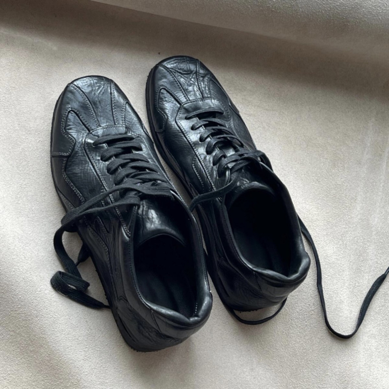 Damske kožne cipele s vezicama, ravne cipele, jesen, retro izlizani stil, četvrtasti vrh, niski pet