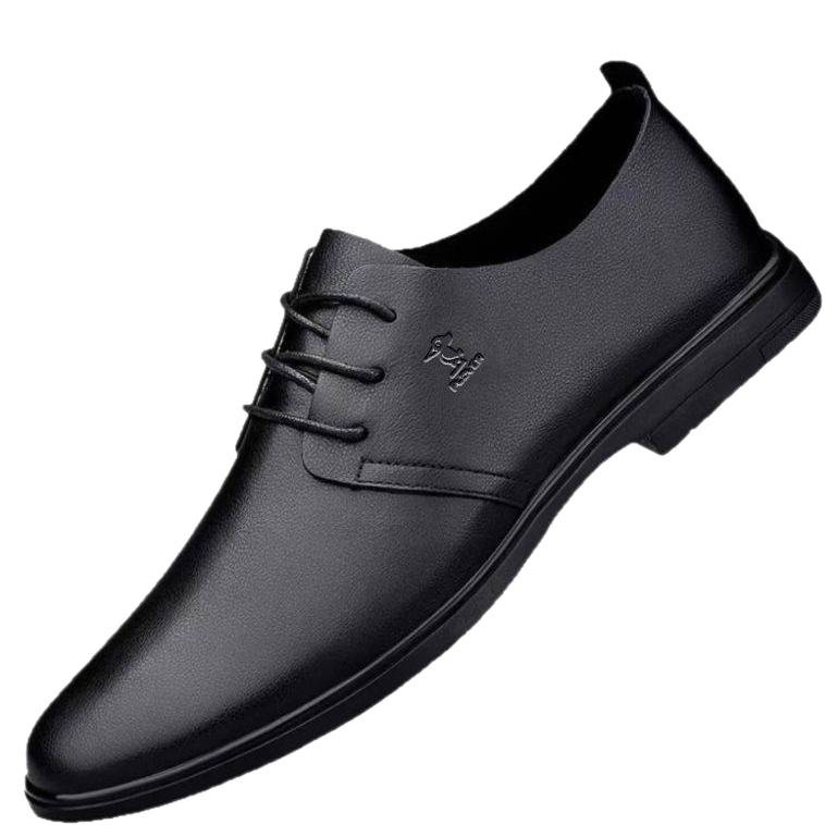 Plover muške cipele od prave kože za jesen, formalne cipele visokokvalitetne, meka potplata, prozračne, s vezicama, poslovno-casual cipele