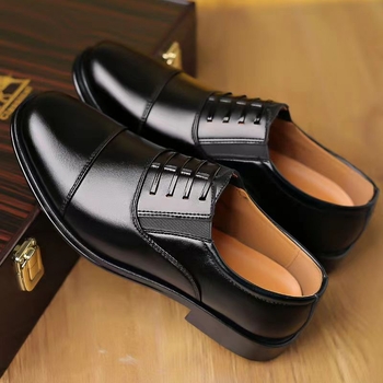 Muške kožne cipele za proljeće i jesen, formalne poslovne cipele, veličina 45, slip-on