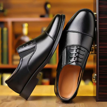 Muške kožne cipele za proljeće i jesen, formalne poslovne cipele, veličina 45, slip-on