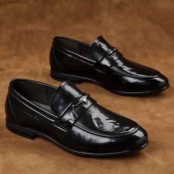 Muške kožne loaferice slip-on, poslovno casual stil, proljeće 2025