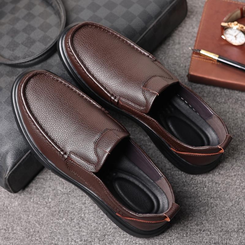 Kadixin muške kožne loaferice - casual poslovne slip-on cipele s mekom podstavom