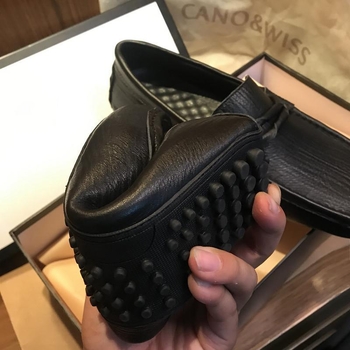 Muške kožne mokasine Slip-On za jesen, ležerni stil