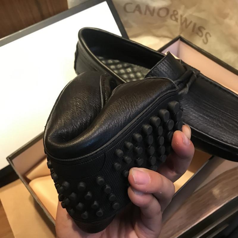 Muške kožne mokasine Slip-On za jesen, ležerni stil