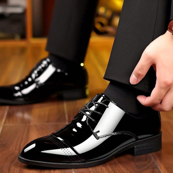 Nove muške kožne cipele poslovnog stila u britanskom duhu, otporne na habanje i klizanje, s oštrim nosom, slip-on