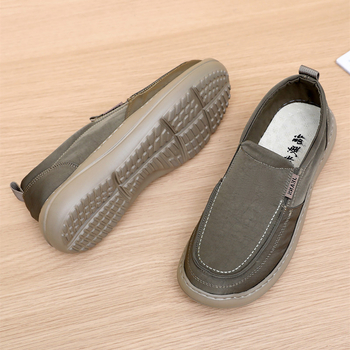 Muške proljetno-jesenske slip-on casual cipele, lagana potplata, Pekin stil platnene obuće