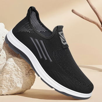 Muške slip-on tenisice s prozračnim mrežastim gornjim dijelom, udobne ljetne tenisice