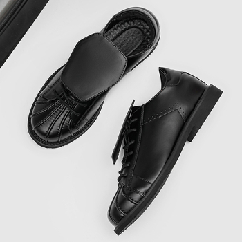 Muške casual tenisice s shell toe, kampus stil, debeli potplat za povećanje visine, model 25682-J, jesen-zima 2025