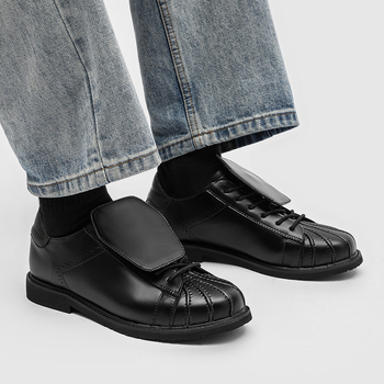 Muške casual tenisice s shell toe, kampus stil, debeli potplat za povećanje visine, model 25682-J, jesen-zima 2025