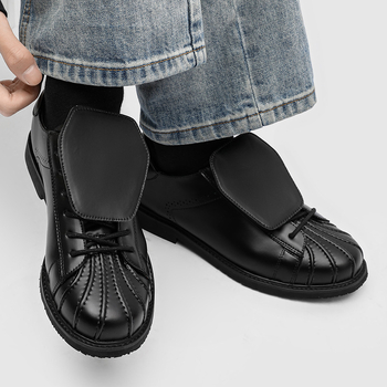 Muške casual tenisice s shell toe, kampus stil, debeli potplat za povećanje visine, model 25682-J, jesen-zima 2025