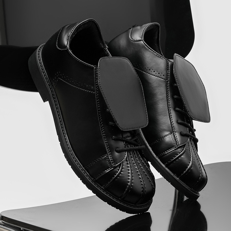 Muške casual tenisice s shell toe, kampus stil, debeli potplat za povećanje visine, model 25682-J, jesen-zima 2025
