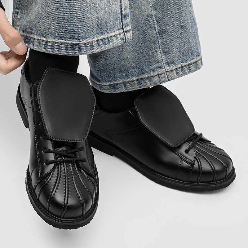 Muške casual tenisice s shell toe, kampus stil, debeli potplat za povećanje visine, model 25682-J, jesen-zima 2025