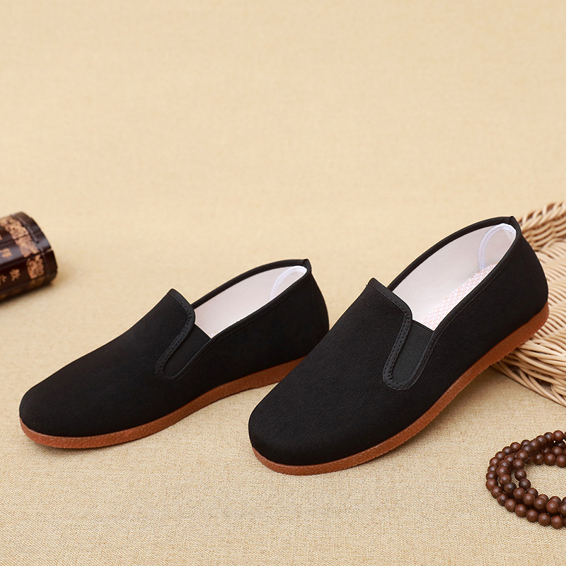 Muške platnene cipele slip-on s potplatom od teleće tetive, prozračne, protuklizne, izdržljive, ravna potplata, svakodnevna upotreba