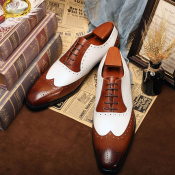 Muške brogue Casual cipele, jesen 2024, uski nos, podignuta peta, euro-američki stil