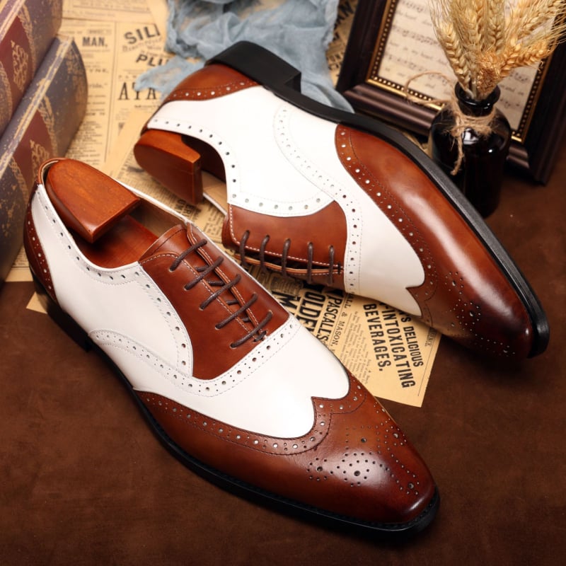 Muške brogue Casual cipele, jesen 2024, uski nos, podignuta peta, euro-američki stil