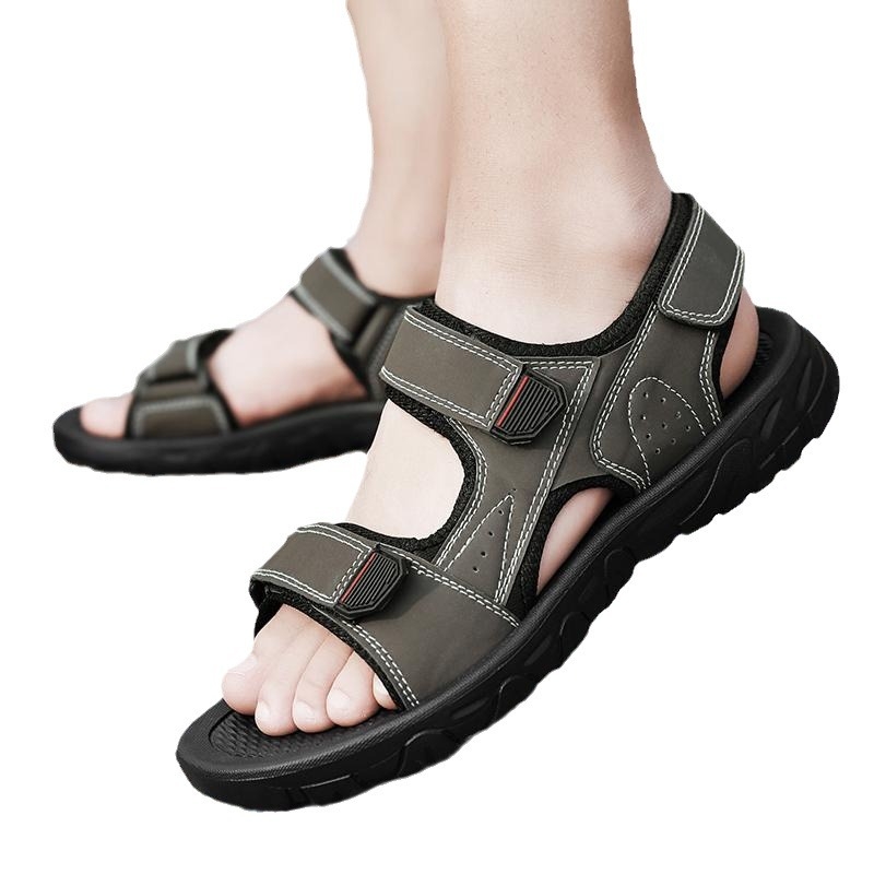 Sandale bărbați de vară pentru condus, cu deget deschis, respirante, antiderapante, rezistente la uzură, sport și relaxare, plajă