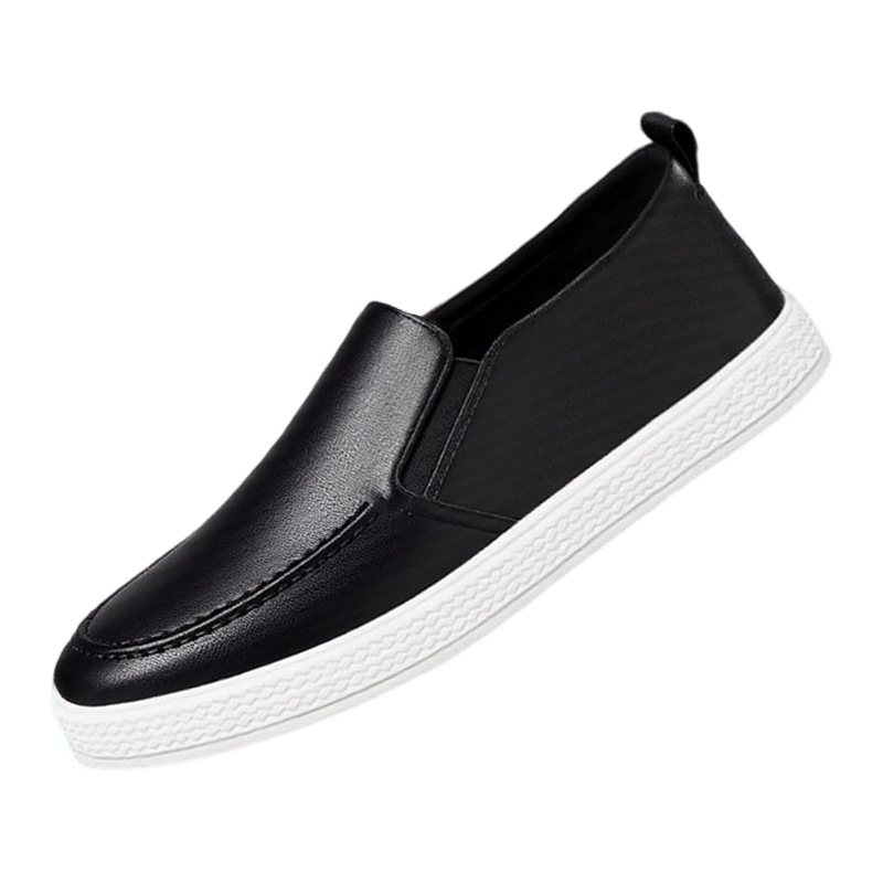 Ljetne muške slip-on mokasice, prozračne, jednobojne, casual obuće s ravnom potplatom