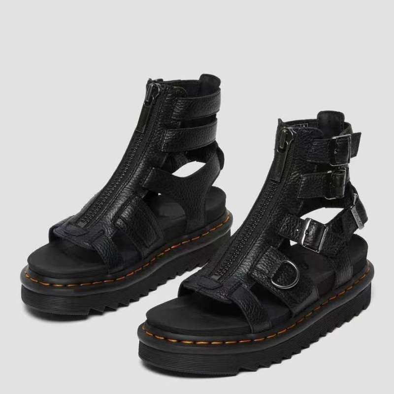 Sandale romane pentru bărbați, vară, respirabile, anti-derapare, stil înalt, cu fermoar