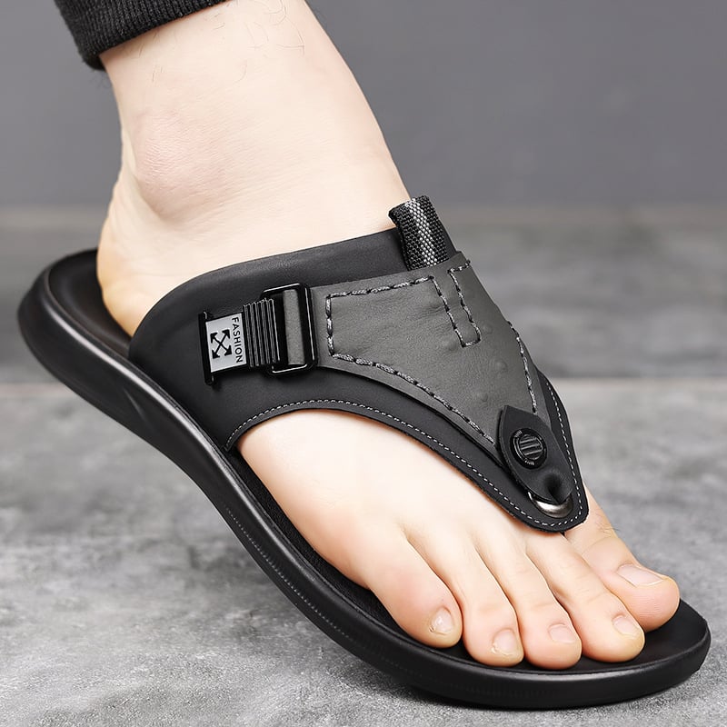 Muške ljetne flip-flopice s protukliznom mekanom potplatom, otvoreni prsti, plažne sandale