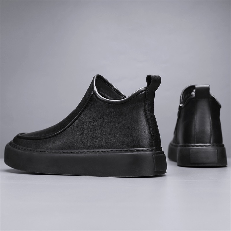 Muške PU Martin čizme za proljeće, s debelim potplatom, casual stil