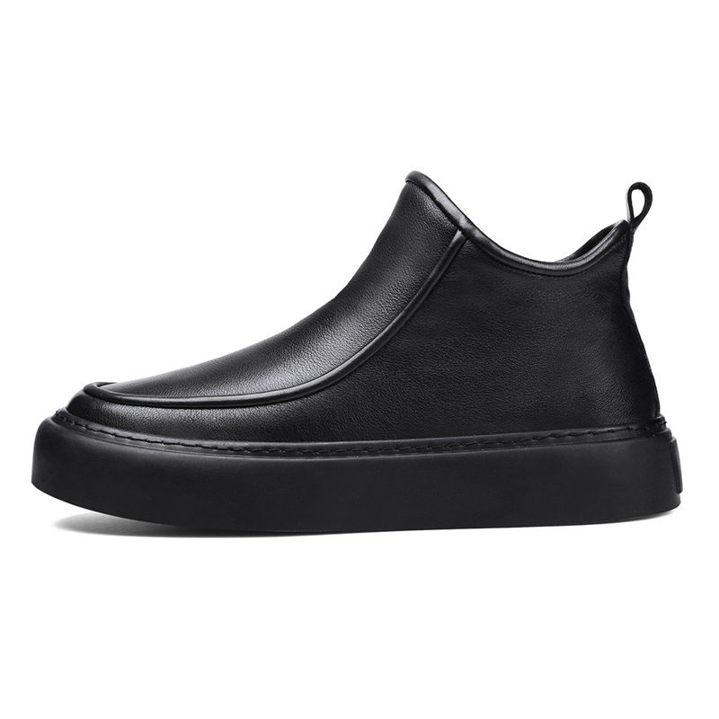 Muške PU Martin čizme za proljeće, s debelim potplatom, casual stil
