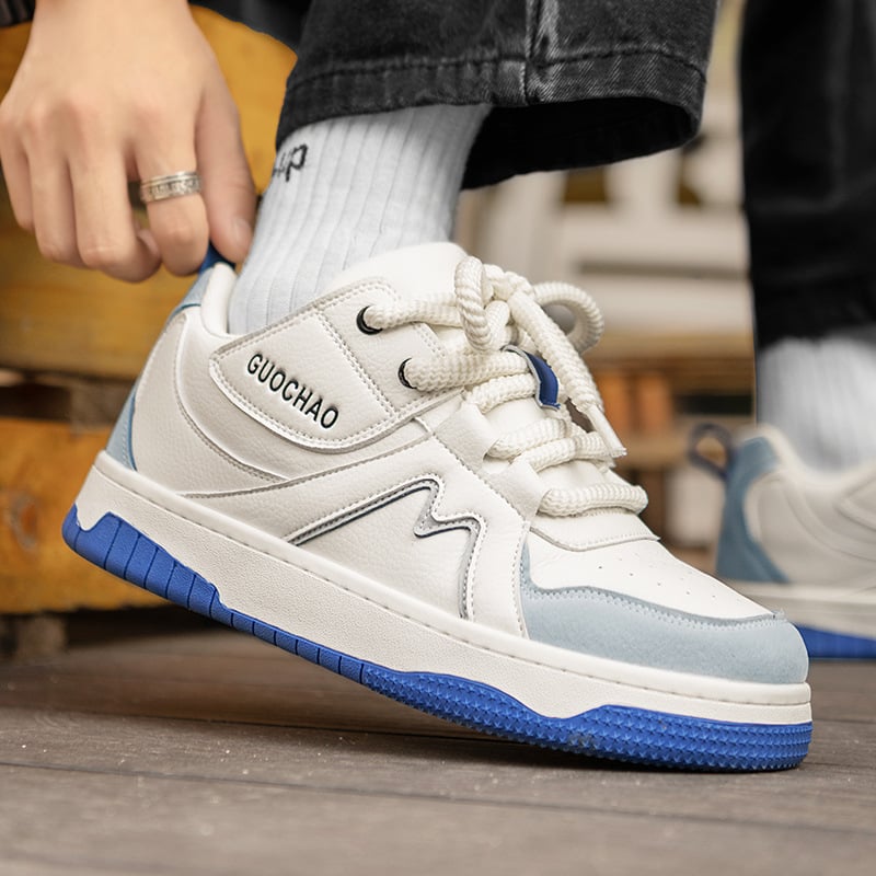 Muške bijele tenisice, plus veličina, korejski stil mode, novi moderan model, niski gornji dio, svakodnevne sportske obuće