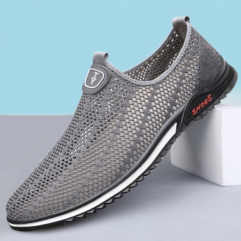 Muške ljetne prozračne mrežaste cipele, casual slip-on s protukliznom potplatom