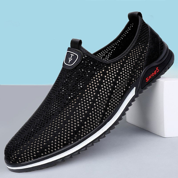 Muške ljetne prozračne mrežaste cipele, casual slip-on s protukliznom potplatom