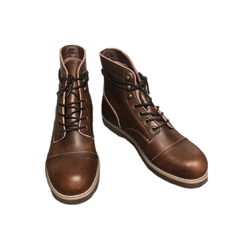 Muške Martine čizme od teleće kože s voskom, srednje visoke za outdoor, vintage stil