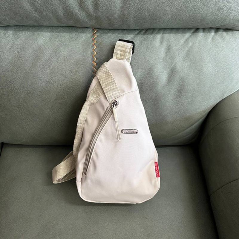 Unisex nylon torba za ramena s džepom za telefon – crossbody, svakodnevni sportski stil, mali ruksak