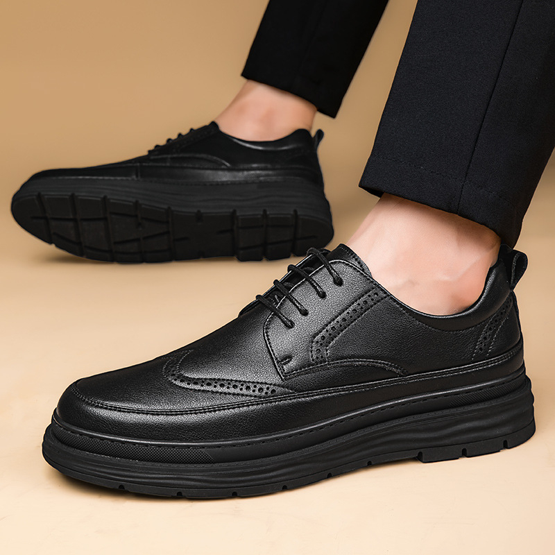 Muške kožne slip-on cipele za vožnju – ležerni poslovni stil, prozračne, mekana gumena potplata