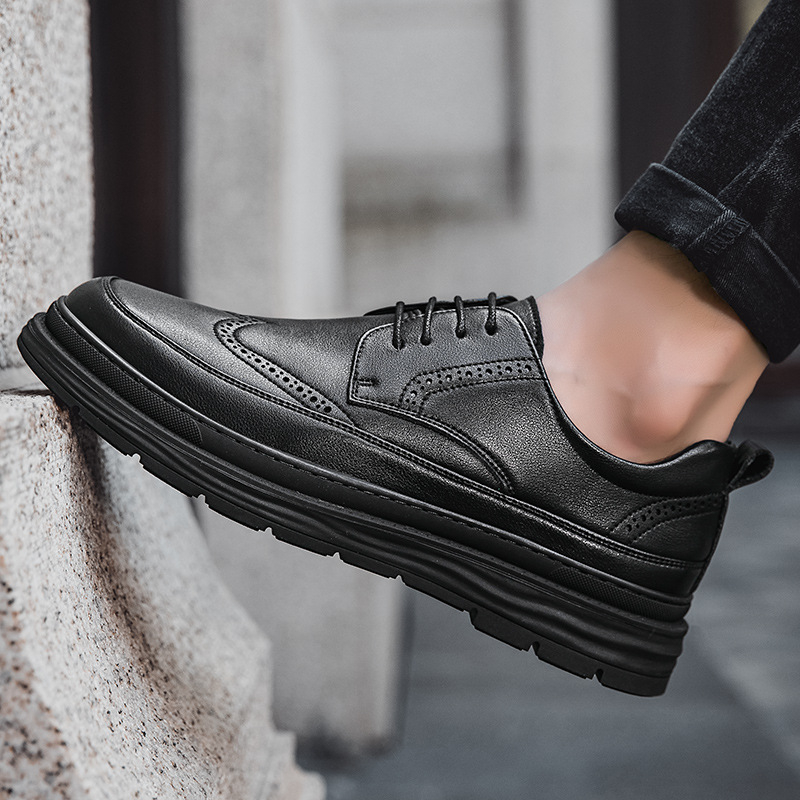 Muške kožne slip-on cipele za vožnju – ležerni poslovni stil, prozračne, mekana gumena potplata