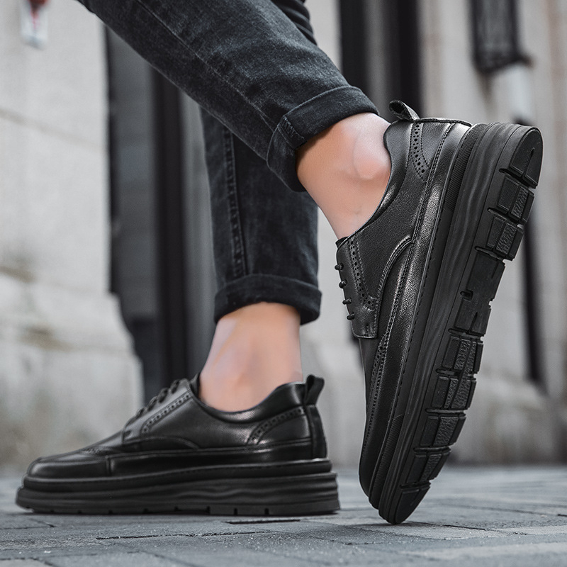 Muške kožne slip-on cipele za vožnju – ležerni poslovni stil, prozračne, mekana gumena potplata