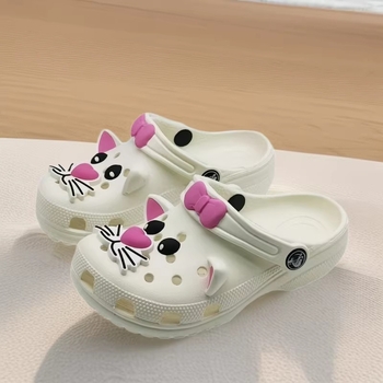 Dječje sandale za plažu White Cat – suradnja, unisex, zatvoren nos, protuklizne, mekani potplat