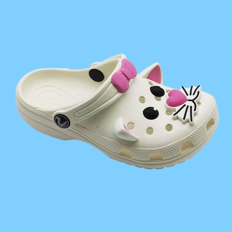 Dječje sandale za plažu White Cat – suradnja, unisex, zatvoren nos, protuklizne, mekani potplat