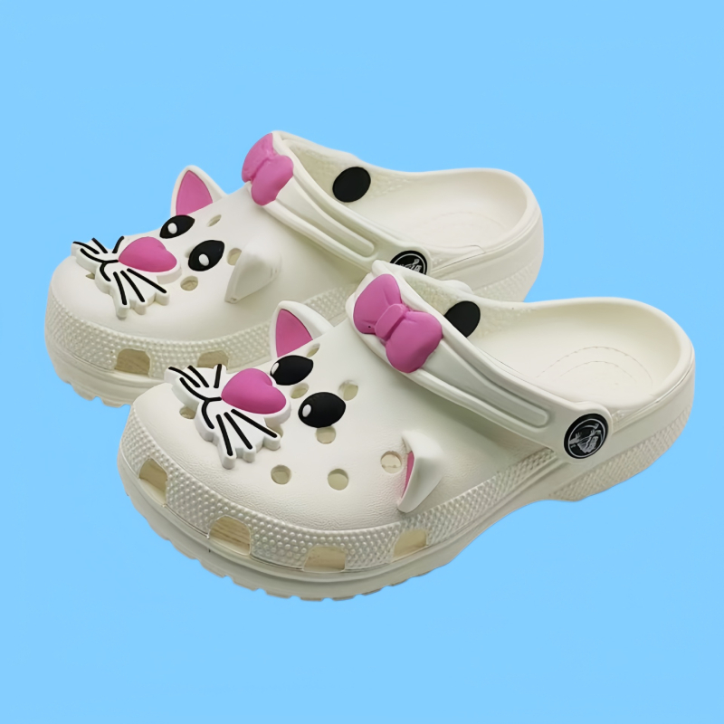 Dječje sandale za plažu White Cat – suradnja, unisex, zatvoren nos, protuklizne, mekani potplat