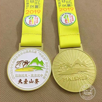 Prilagođena metalna medalja za natjecanja – zlatna, srebrna i brončana – viseći dizajn za sportske događaje i maratone – spomen medalja