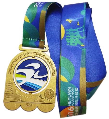 Metalna medalja za natjecanja, maratonska medalja, zlatna, srebrna i brončana