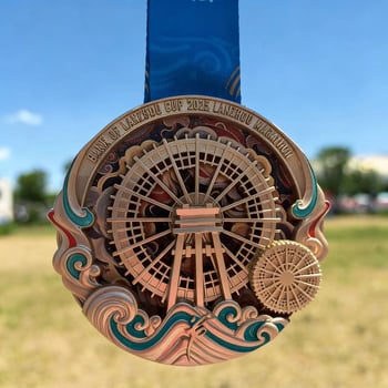 Prilagođene metalne 3D medalje za sportske događaje, maraton, zlatne, srebrne i brončane