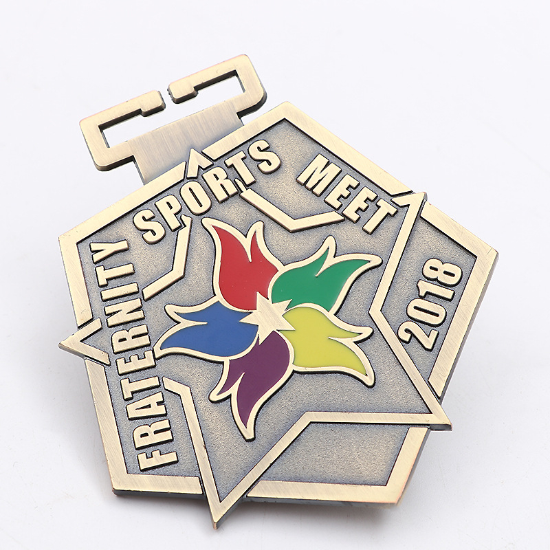 Maratonska medalja od cinkove legure, emajlirani završni sloj, prilagođeno logo
