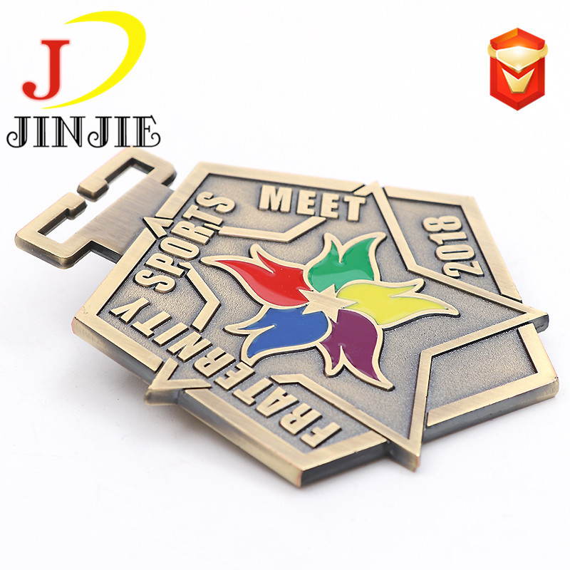Maratonska medalja od cinkove legure, emajlirani završni sloj, prilagođeno logo