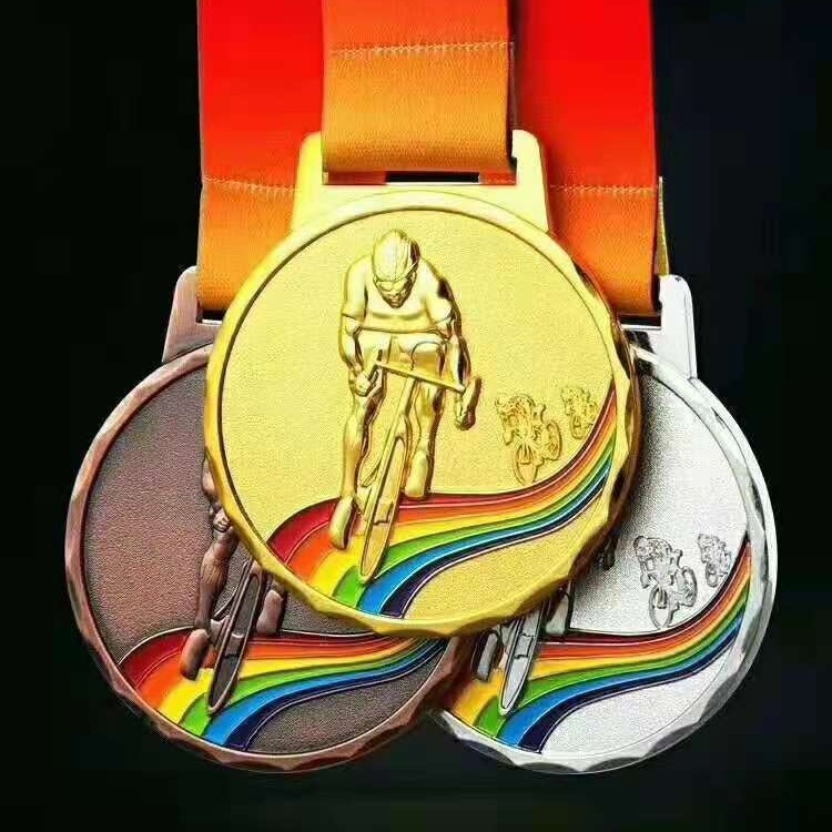 Prilagođene reljefne medalje za utrke rolera na koturaljkama - zlatne, srebrne i brončane