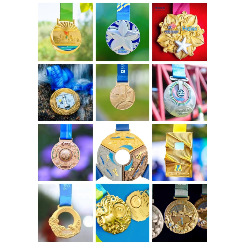 Prilagođene reljefne medalje za utrke rolera na koturaljkama - zlatne, srebrne i brončane