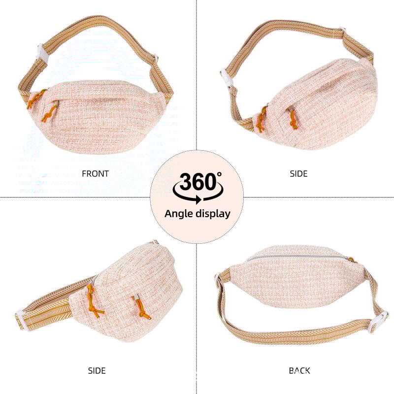 Γυναικεία casual τσάντα Μέσης με χιαστί λουρί, πολυχρηστική τσάντα με μεγάλη χωρητικότητα για άθληση